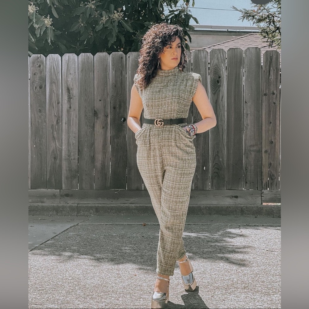 Tweed jumpsuit